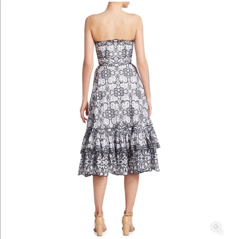 Jonathan Simkai Embroidered Scalloped Dress - Picture 3 of 4